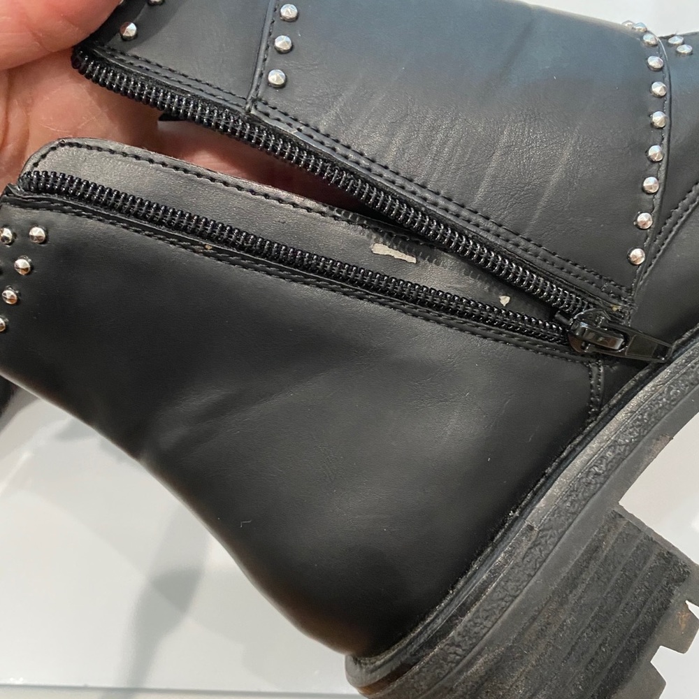 Design Lab Black Studded Monk Strap Boot - image 5